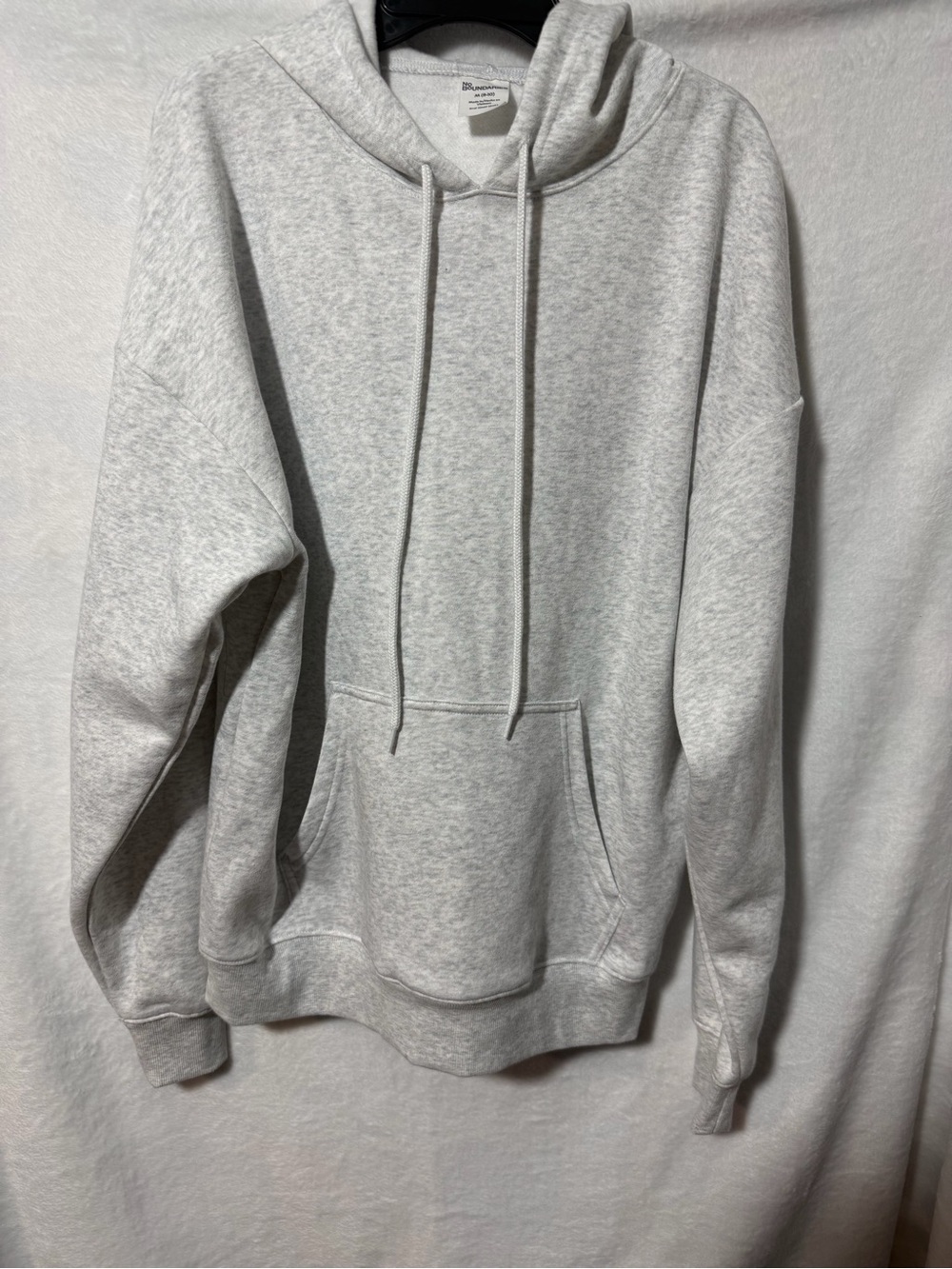 Blank Gray Hooded Sweatshirt - Lightweight Pullover Hoodie